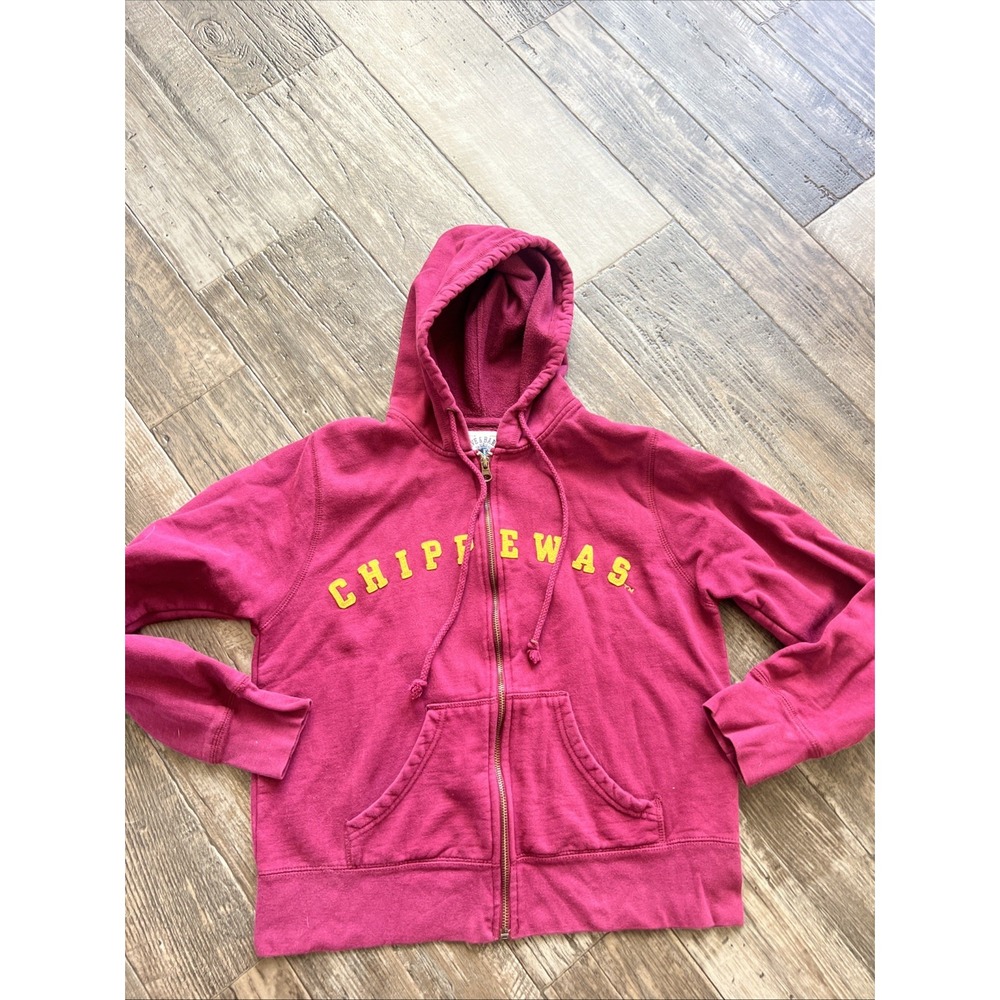 Steve & Barry's Vintage Central Michigan Chippewas Full Zip‎ Hoodie Sweatshirt